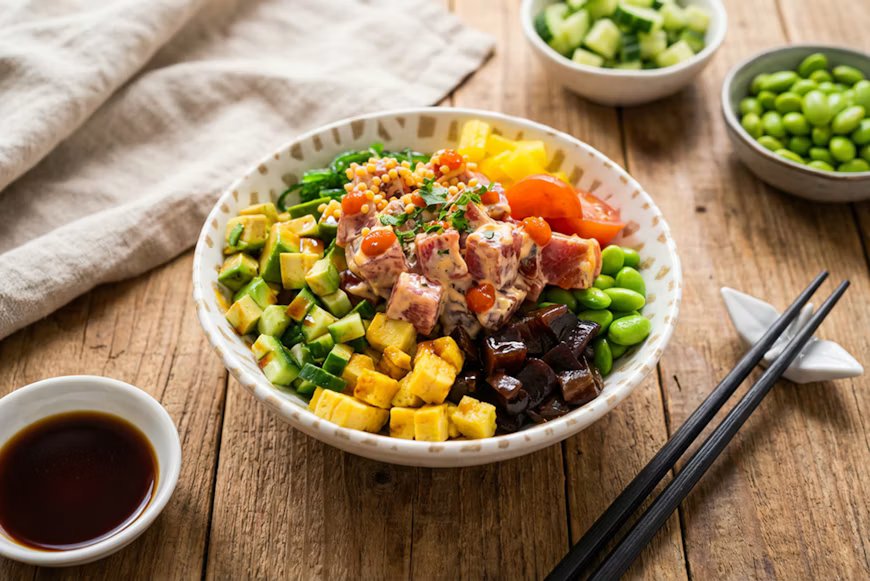 Salmon Sunrise poke bowl