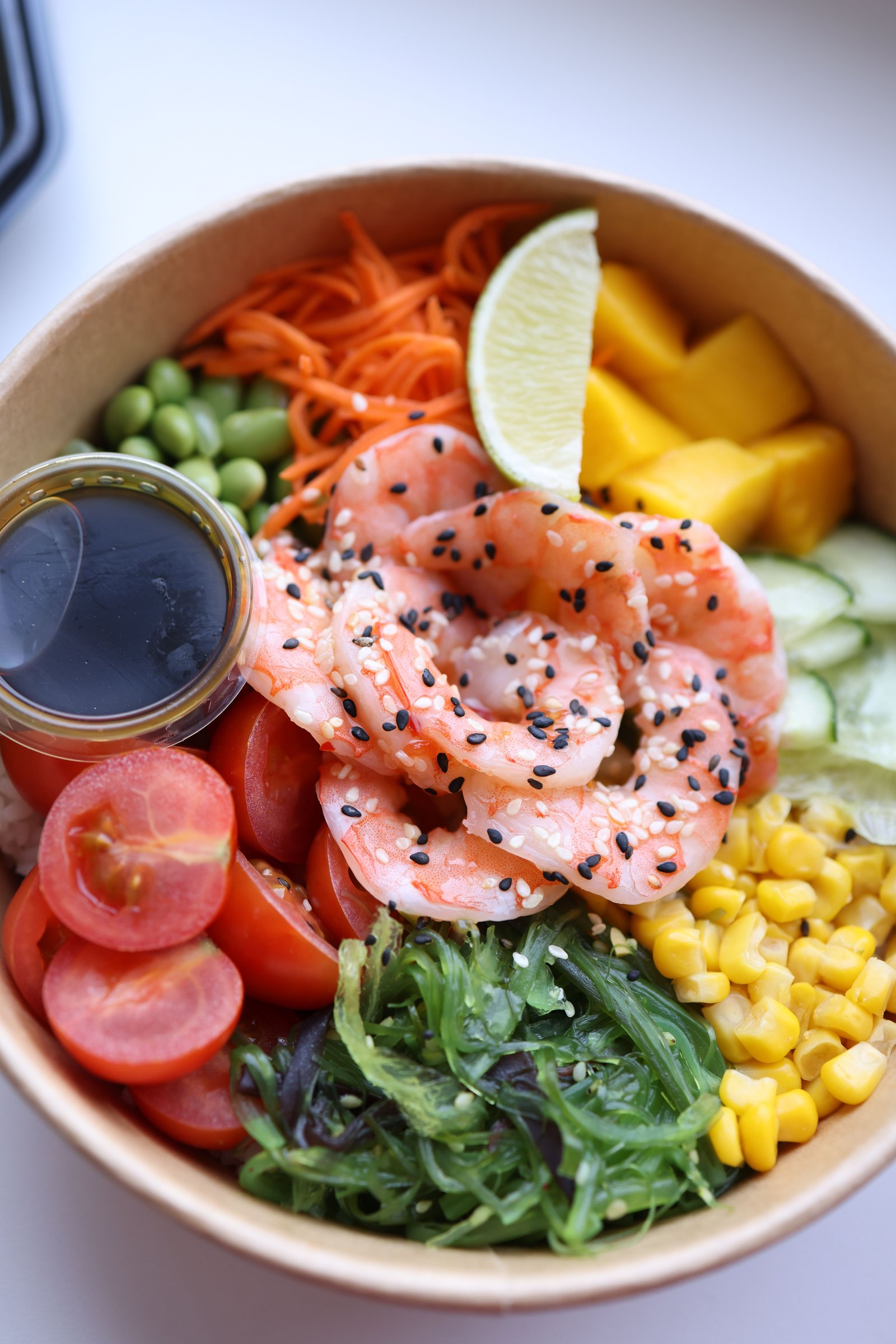 Prawn Mango Tango poke bowl